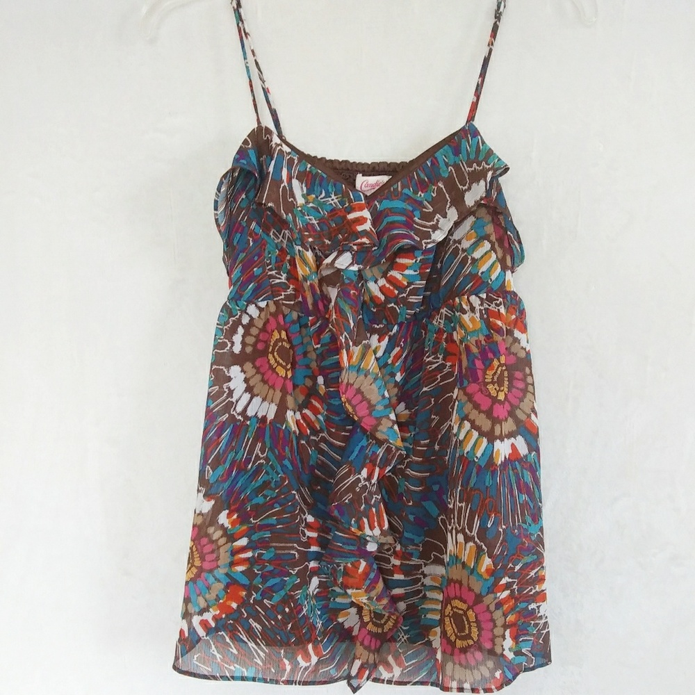 Candies spaghetti strap top.  Women's L